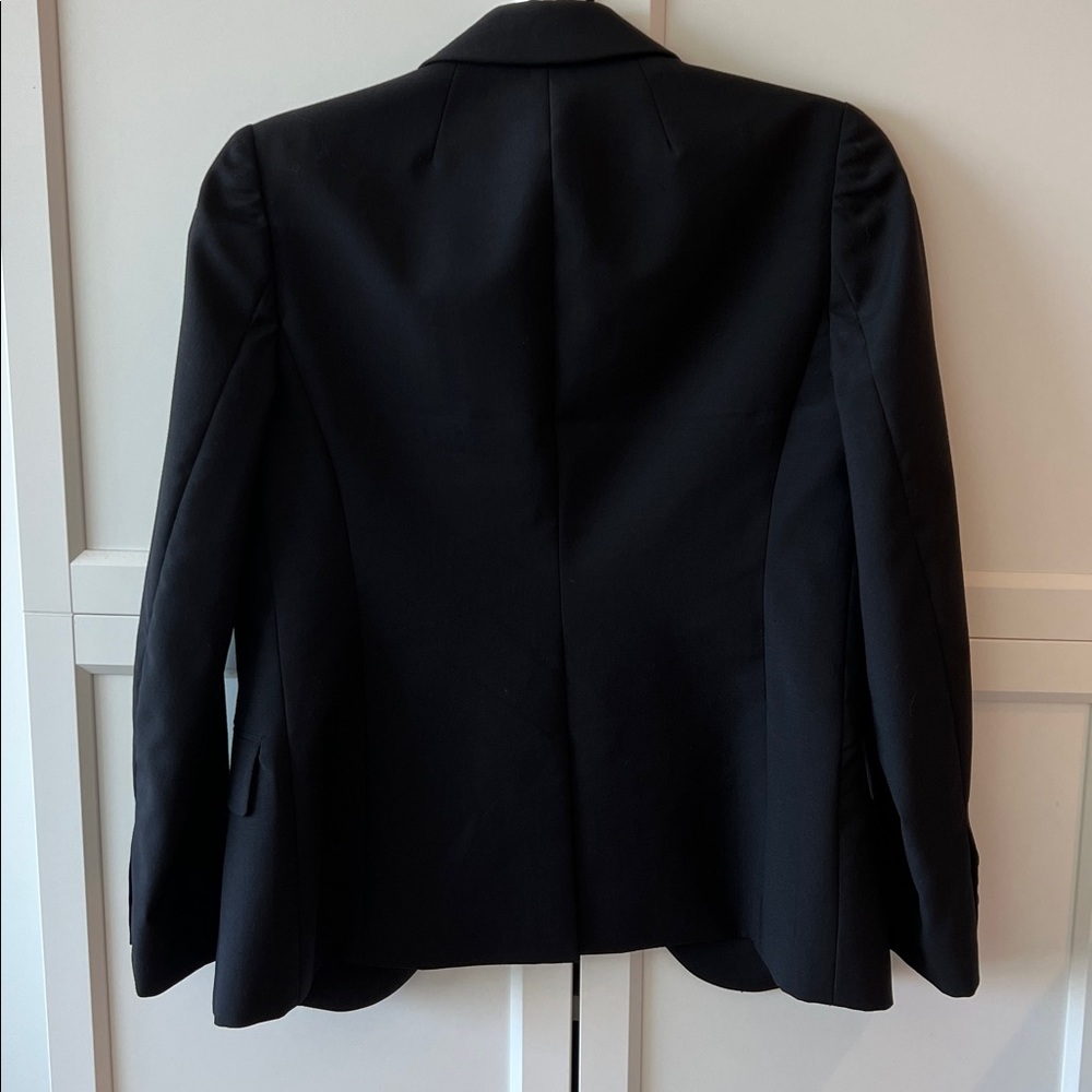 J. Crew Women's Classic Black Suit Jacket Blazer Size 4P - Picture 5 of 8